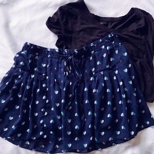 American eagle navy blue mini skirt